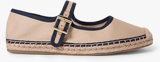 Tommy Hilfiger Womens Canvas Mary Jane Espadrille - Blue - US 6.5 / EU 37