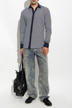 Dolce & Gabbana Jeans With A Vintage Effect, Mens, Blue