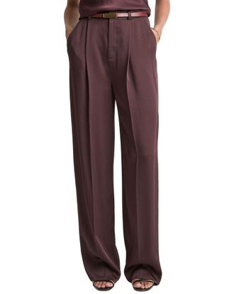 Vince High Waist Tailored Wool-Blend Carrot Trouser