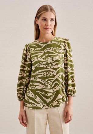 Seidensticker Tunika SEIDENSTICKER Schwarze Rose, Damen, Gr. 34, gr&uuml;n, 100% Viskose, animal-print, Tuniken Tunika