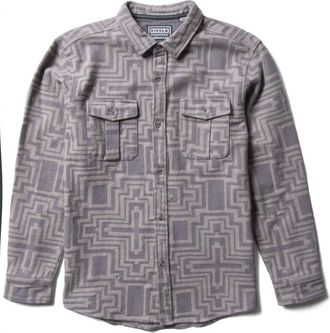 Vissla Mens Creators Sonora Eco Flannel Shirt In Steel