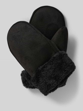 Eem Fashion Handschuhe mit Futter aus Kunstfell in Black, Gr&ouml;&szlig;e L