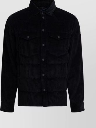 Moncler corduroy shirt jacket featuring chest pockets