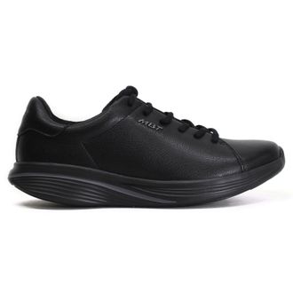Mbt Kuni Synthetic Leather Mens Fashion Trainers - Black Black - Size:UK 10.5