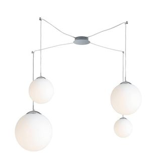 Netlighting LAMPD 4 Light Cluster Pendant Ceiling Light White 250cm