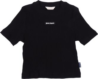 Palm Angels Logo Rib Baby Tee S/S Girl