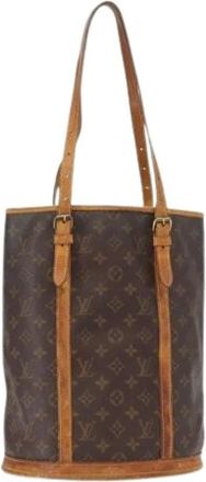 Louis Vuitton Pre-owned Bucket Bags, female, Brown, Size: ONE SIZE Pre-owned Bucket GM Shoulder Bag
