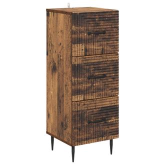 vidaXL Cajonera Madera Envejecida 33 X 34,5 X 89,5 Cm Vidaxl