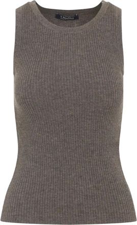 Max Mara Mujer, Camisetas, Gris, Talla: S