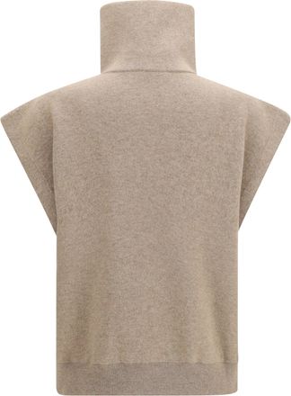 Brunello Cucinelli Womens Cardigan High-Neck Zip Brown Cashmere (capra Hircus) Sweater