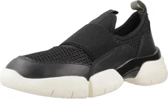 Geox Fashion Sneakers - Dames - Sneakers - Zwart - 37 EU - Leer - Schoenen