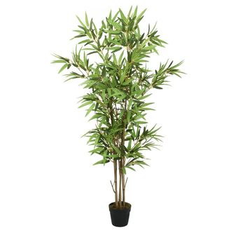 vidaXL Rbol De Bamb&uacute; Artificial Con 828 Hojas Verde 150 Cm Vidaxl