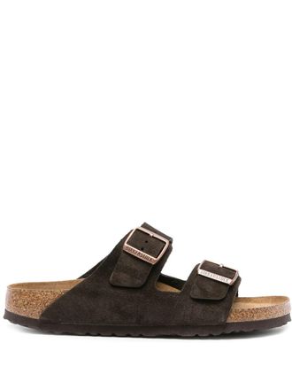 Birkenstock Arizona Sfb Mocca, Suede Leather Shoes
