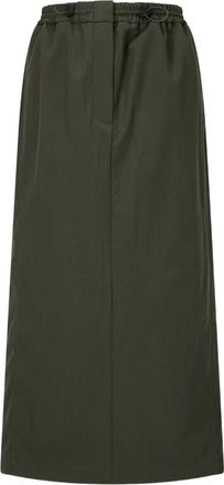 TOMBOY Midi-rok met elastische taille - Groen