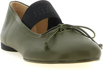 Maison Margiela Bicolor Lambskin Ballet Flat - Green