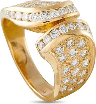 Luxury Bazaar 14K Yellow Gold 1.25ct Diamond Ring MF20-063026