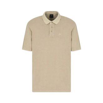 A|X Armani Exchange Polo Shirt - Heren - Polos - Beige - 2XL - Katoen - Tops