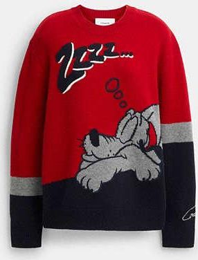 Coach Disney X Coach Pluto Crewneck Sweater