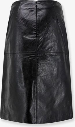 SOEUR Womens Leather Skirt Gwen Black