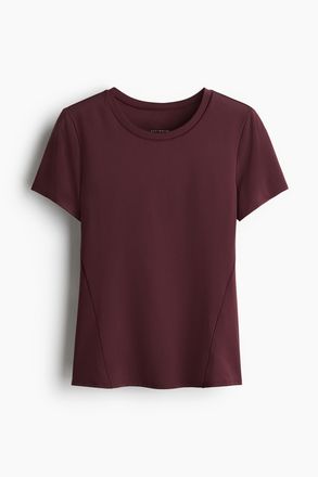 H&M Sportshirt mit DryMove - Helles Weinrot