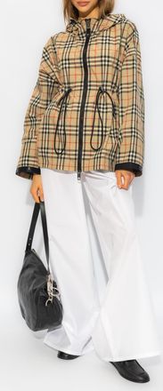 Burberry Bacton Hooded Jacket, Womens, Beige