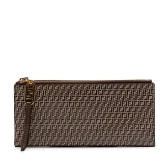 Fendi Pre-owned Fendi Micro Zucchino Coated Canvas Bifold Long Wallet Ladies GWPU02YBUNCVGV64