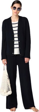 Sminfinity Cashmere Cabl&eacute; Vest - Dames - Truien - Zwart - Maat: M Kasjmier