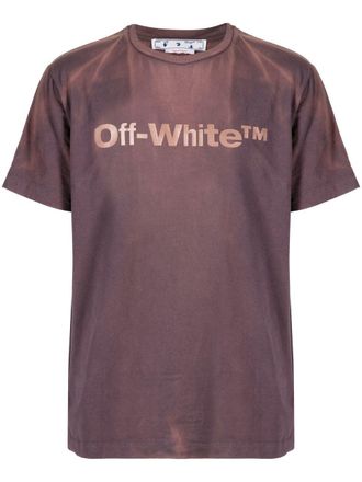 Off-white T-shirt con stampa - Viola
