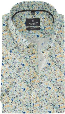 Casamoda Overhemd Casa Moda Casual Fit groen print