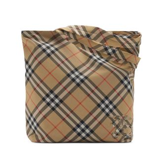 Burberry Check Tote Bag