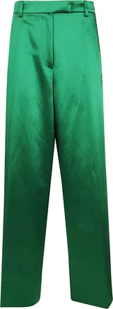 Dries Van Noten Straight-Leg Trousers with Defined High Waist and Discreet Closure