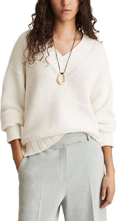 Reiss Jenny V-Neck Knitted Top