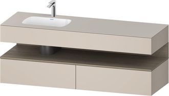 Duravit Qatego Lavabo Encastrado Con Base De Lavabo Consola, - Duravit