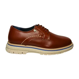 Pollini Heren, Schoenen, Bruin, Maat: 39 EU Leer