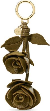 Kate Spade New York charming crinkle patent leather key fob in Dried Thyme at Nordstrom