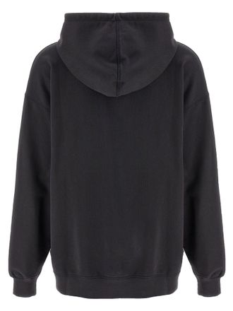 Ganni Cherry-Print Cotton Jersey Hoodie - Black