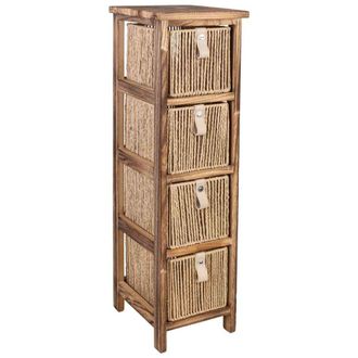 Wanderlust Deco Cajonera de madera marr&oacute;n 22x26x78 cm
