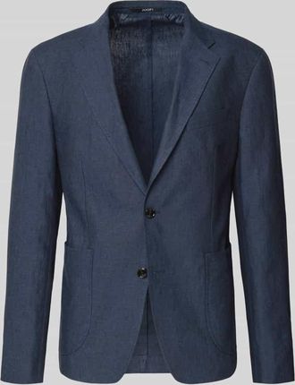 Joop Slim Fit 2-Knopf-Sakko aus Leinen Modell Hoverest in Marine, Gr&ouml;&szlig;e 102