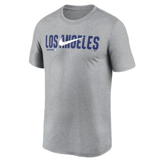 Nike Los Angeles Dodgers Swoosh Legend Nike Mens Dri-FIT MLB T-Shirt in Grey | NKGK06GLD-RSQ