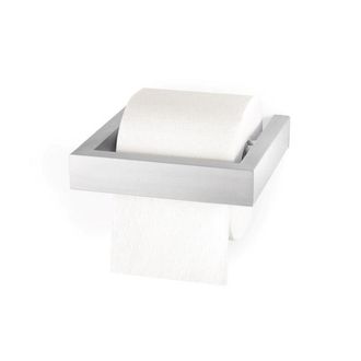 Zack LINEA Toiletrolhouder - 15cm - mat geborsteld RVS