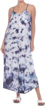 Boho Me Tie Dye Wide Leg Jumpsuit in Navy at Nordstrom Rack, Size Medium
