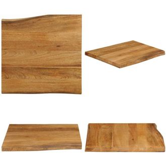 vidaXL Piano per Tavolo 60x60x3,8cm Bordi Vivi in Legno Massello Mango - Tavolo in legno - Legno massello mango