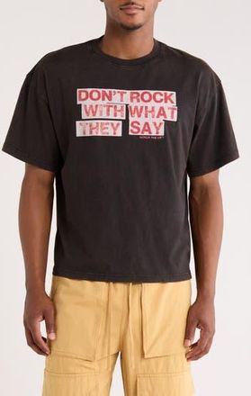Honor The Gift What They Say Cotton Graphic T-Shirt in Black at Nordstrom Rack, Size Xxx-Large