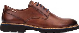 Pikolinos Mens Alarcon Leather Lace Up Shoes In Cuero