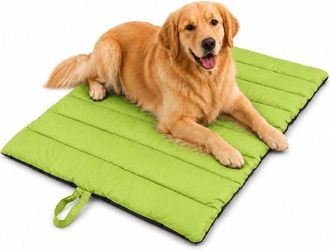 OEM Alfombrilla Impermeable Perros Exterior, 110 X 68 Cm, Verde Militar, Manta Lavable Perros Coche Maletero, Cama Plegable Bolsa Almacenamiento