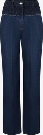 Givenchy Oversize-Jeans aus Denim und Tweed 4G