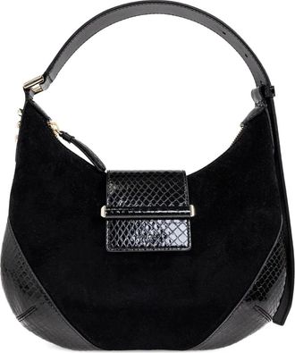 Jimmy Choo London Borsa a spalla in pelle scamosciata - Nero