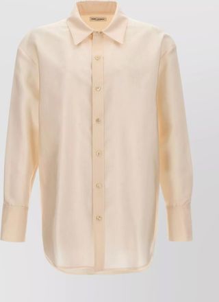 Saint Laurent faille shirt cuffs buttoned