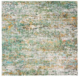 Safavieh Alfombra polipropileno verde/turquesa 91 x 91 cm