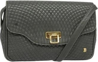 Bally Tweedehands leren schoudertassen - Dames - Vintage Schoudertas - Grijs - ONE Size - Leer - Vintage